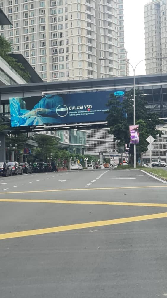 Bangsar South Bridge billboard